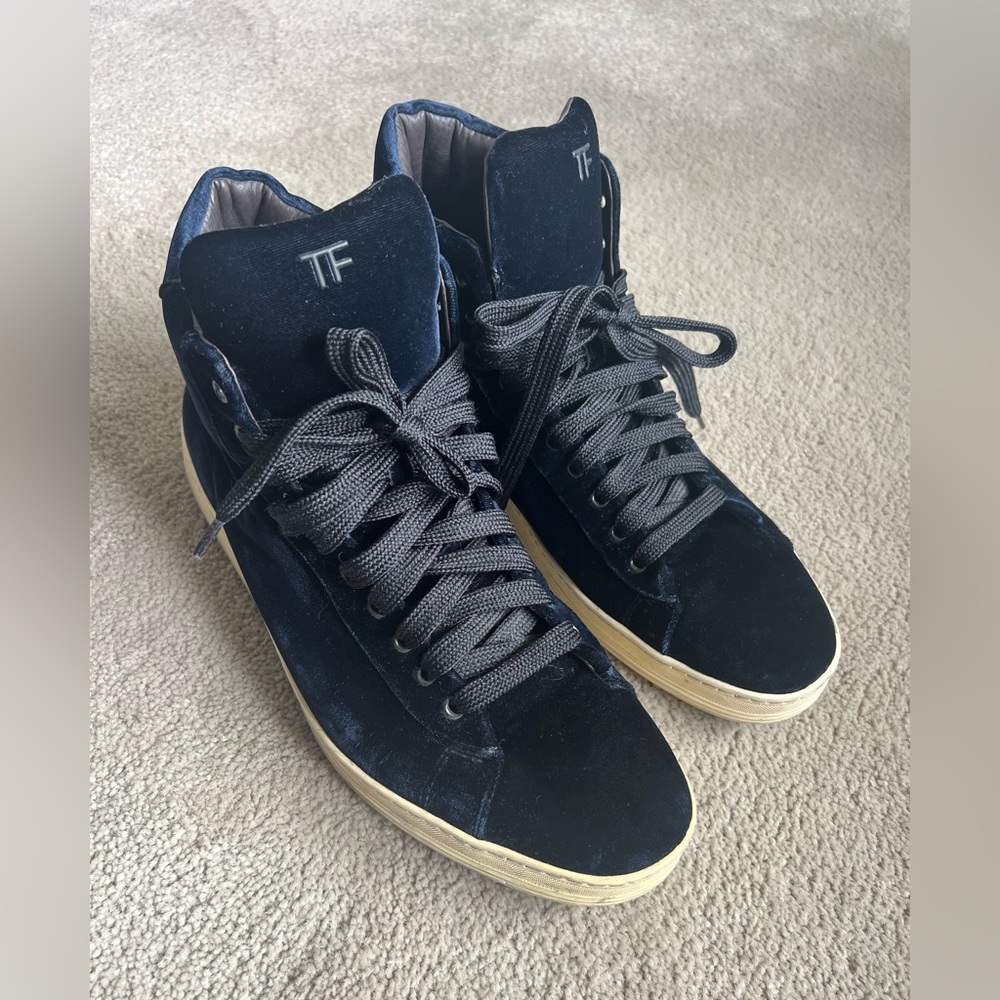 Tom Ford Blue Velvet Sneakers